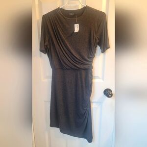 Reitmans Short Sleeve Dress - Charcoal Grey - Size XS